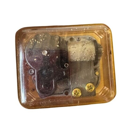 Handcrafted Wooden Music Box With Turquoise Inlay Lid - Picture 7 of 7